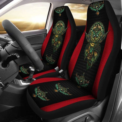 Native American Owl Printed 3D Car Seat Cover 174716