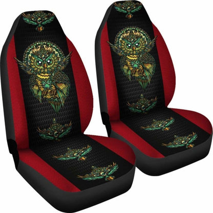 Native American Owl Printed 3D Car Seat Cover 174716