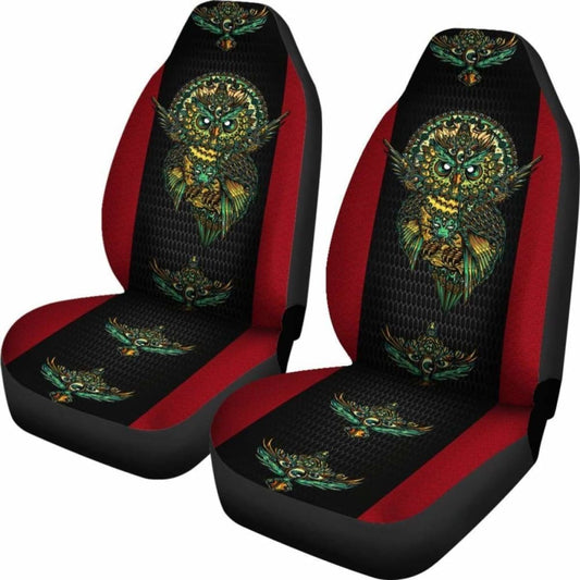 Native American Owl Printed 3D Car Seat Cover 174716