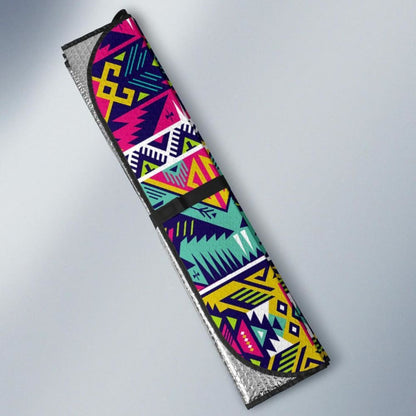 Native American Thunderbird Pattern Auto Sun Shades 093223 - YourCarButBetter