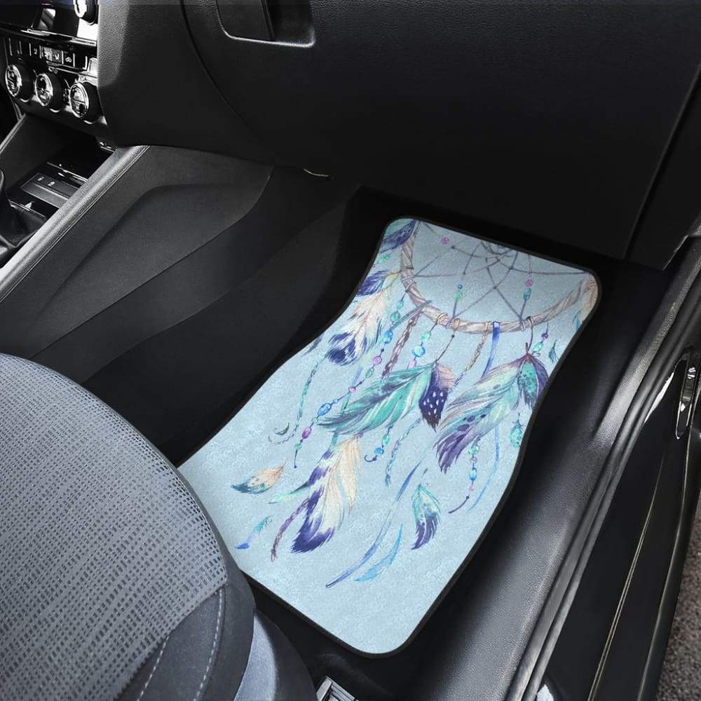 Native Dreamcatcher Winter Feather Car Floor Mats 211204 - YourCarButBetter