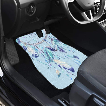 Native Dreamcatcher Winter Feather Car Floor Mats 211204 - YourCarButBetter