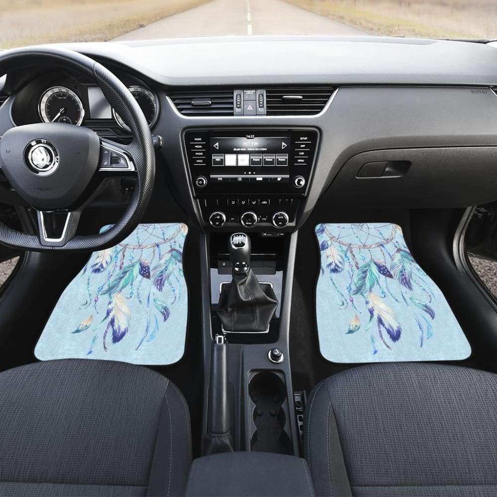 Native Dreamcatcher Winter Feather Car Floor Mats 211204 - YourCarButBetter