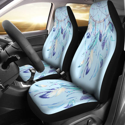 Native Dreamcatcher Winter Feather Car Seats Covers 211204 - YourCarButBetter