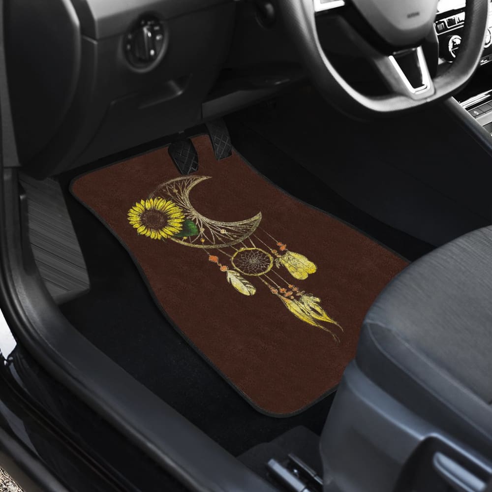 Native Sunflower Dreamcatcher Car Floor Mats 211501 - YourCarButBetter