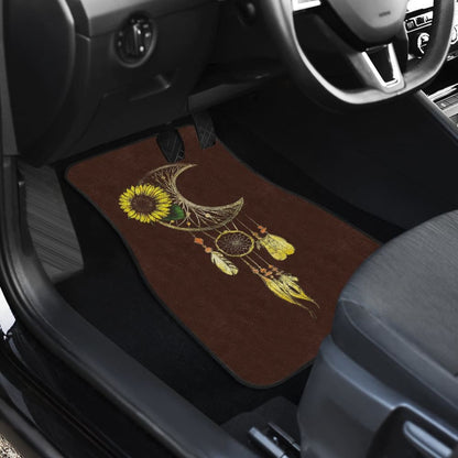Native Sunflower Dreamcatcher Car Floor Mats 211501 - YourCarButBetter