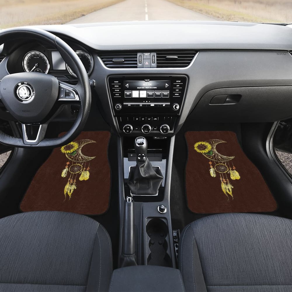 Native Sunflower Dreamcatcher Car Floor Mats 211501 - YourCarButBetter