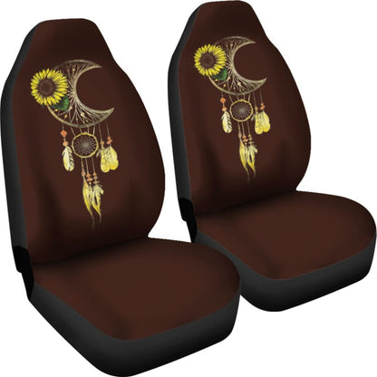 Native Sunflower Dreamcatcher Car Seat Covers 211501 - YourCarButBetter
