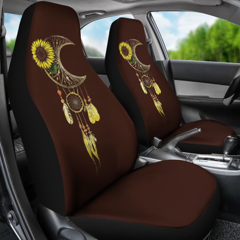 Native Sunflower Dreamcatcher Car Seat Covers 211501 - YourCarButBetter
