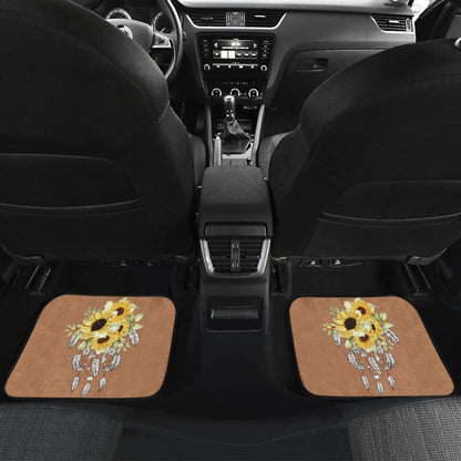 Native Sunflower Dreamcatcher Flower Lovers Car Floor Mats 211501 - YourCarButBetter