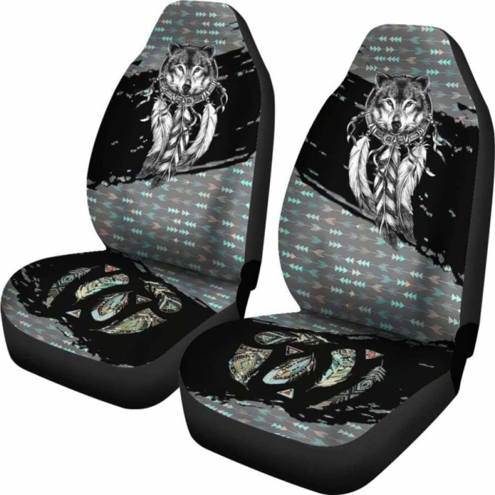 Native Wolf Car Seat Covers 200904