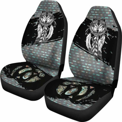 Native Wolf Car Seat Covers 200904