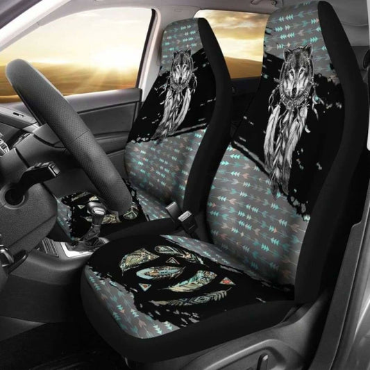 Native Wolf Car Seat Covers 200904