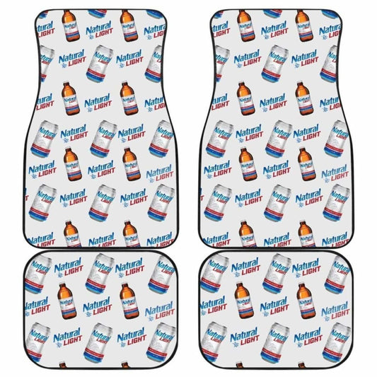 Natural Light Car Floor Mats Beer Lover Gift Idea 195016 - YourCarButBetter