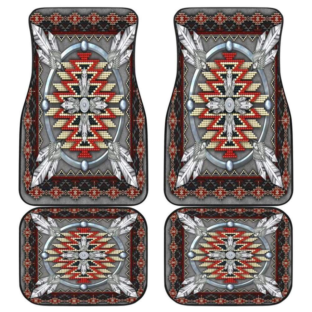 Naumaddic Arts Native American Front And Back Car Mats 093223 - YourCarButBetter