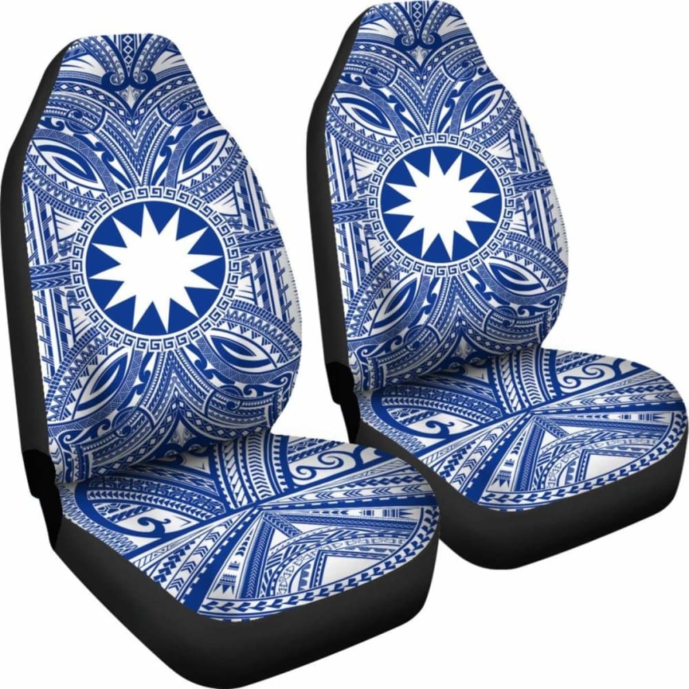 Nauru Car Seat Cover - Nauru Coat Of Arms Polynesian Flag Color 105905 - YourCarButBetter