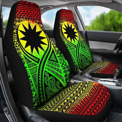 Nauru Car Seat Cover - Nauru Flag Polynesian Tattoo Reggae - 9 174914 - YourCarButBetter