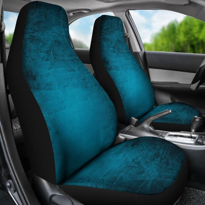 Navy Blue Grunge Car Seat Covers 211205 - YourCarButBetter