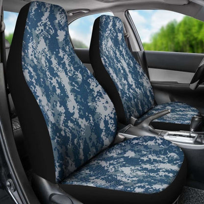 Navy Digital Camo Car Seat Cover 112608
