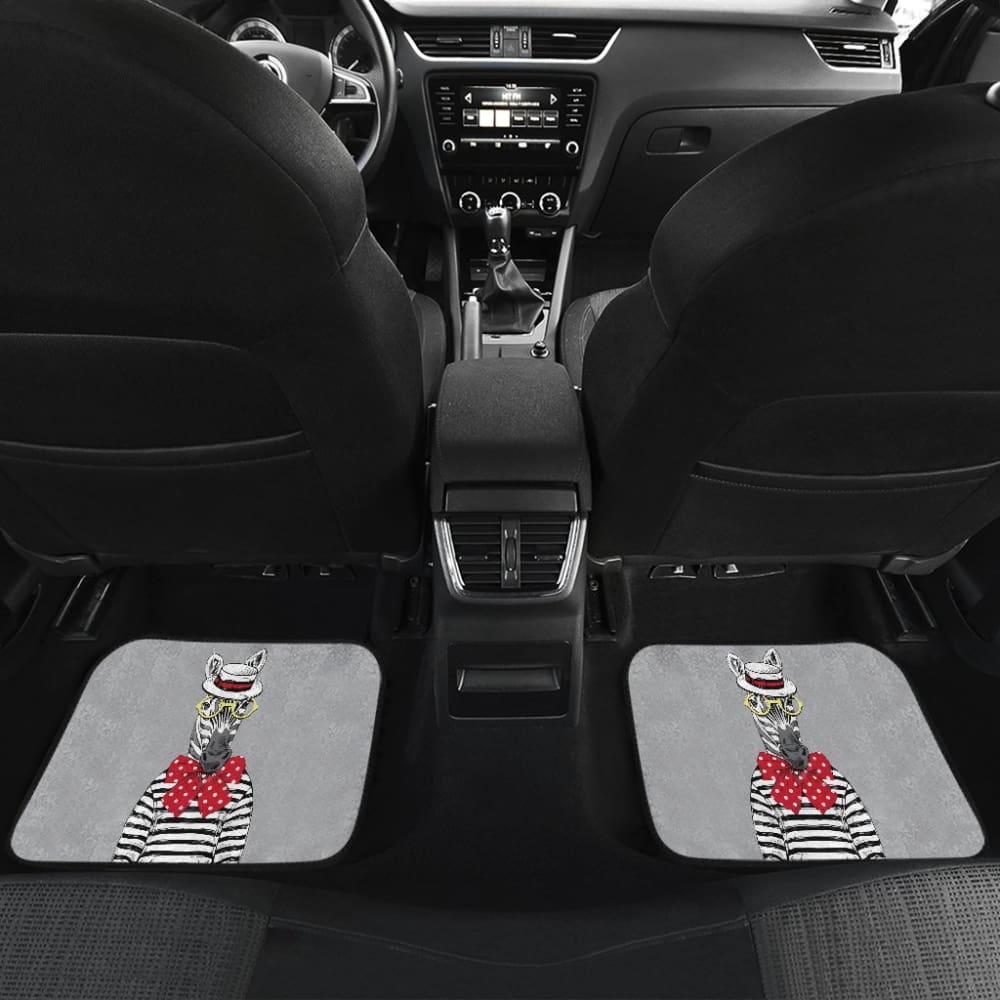 Need Friend For Travel Why Not A Zebra Car Floor Mats 212101 - YourCarButBetter