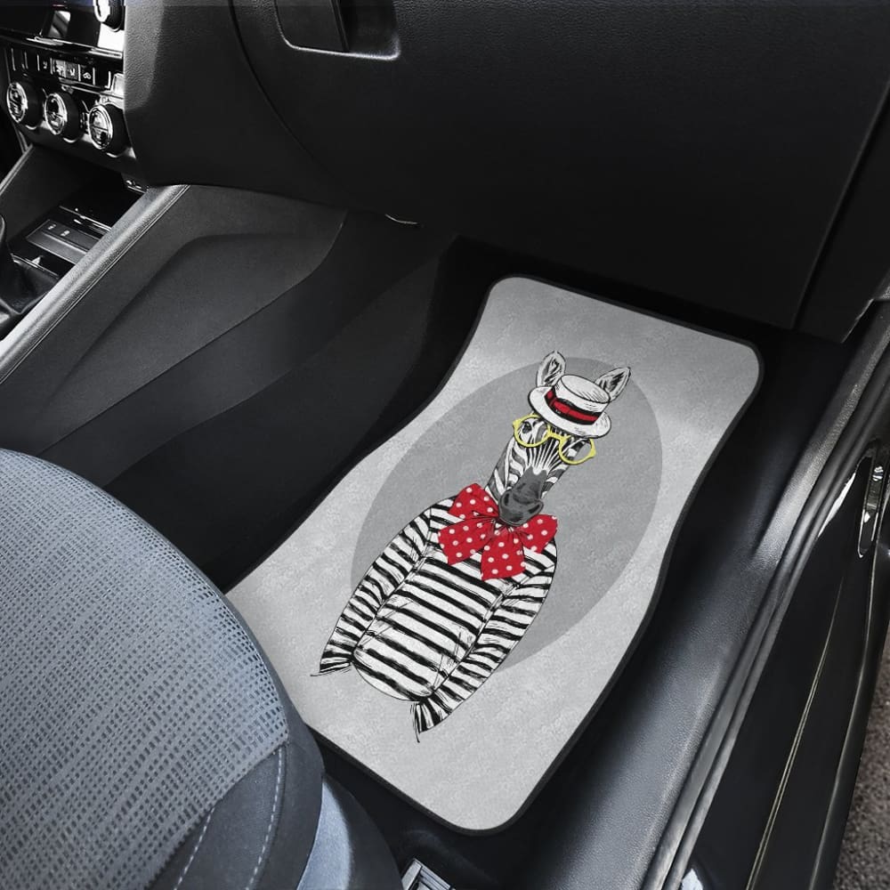 Need Friend For Travel Why Not A Zebra Car Floor Mats 212101 - YourCarButBetter