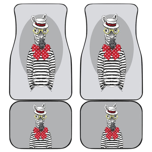 Need Friend For Travel Why Not A Zebra Car Floor Mats 212101 - YourCarButBetter