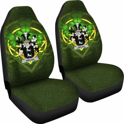 Neilan Or O’Neylan Ireland Car Seat Cover Celtic Shamrock (Set Of Two) 154230 - YourCarButBetter