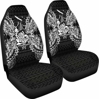 New Caldonia Car Seat Cover - New Caldonia Coat Of Arms Map Black - 105905 - YourCarButBetter