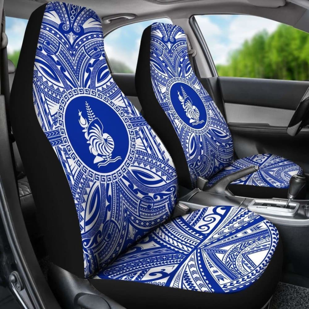 New Caledonia Car Seat Cover - New Caledonia Coat Of Arms Polynesian Flag Color 105905 - YourCarButBetter