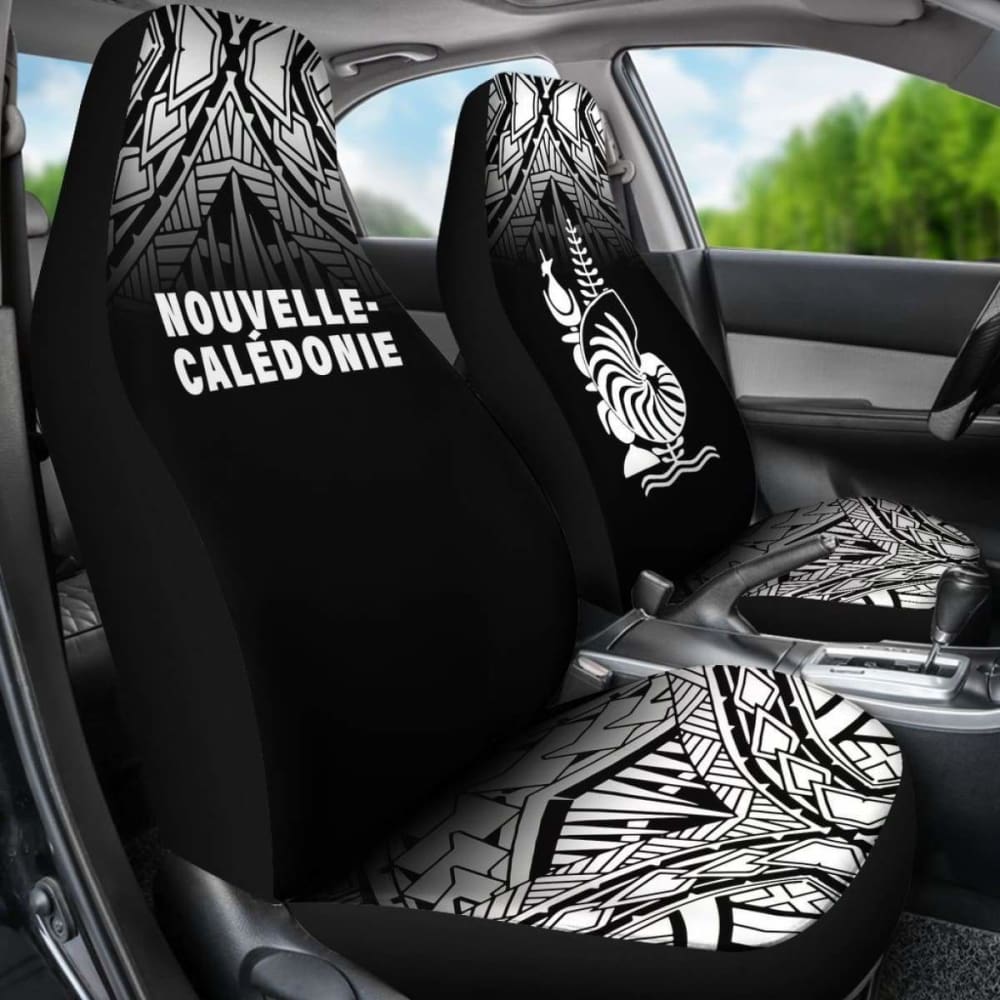 New Caledonia Polynesian Car Seat Covers - Black Fog - 105905 - YourCarButBetter
