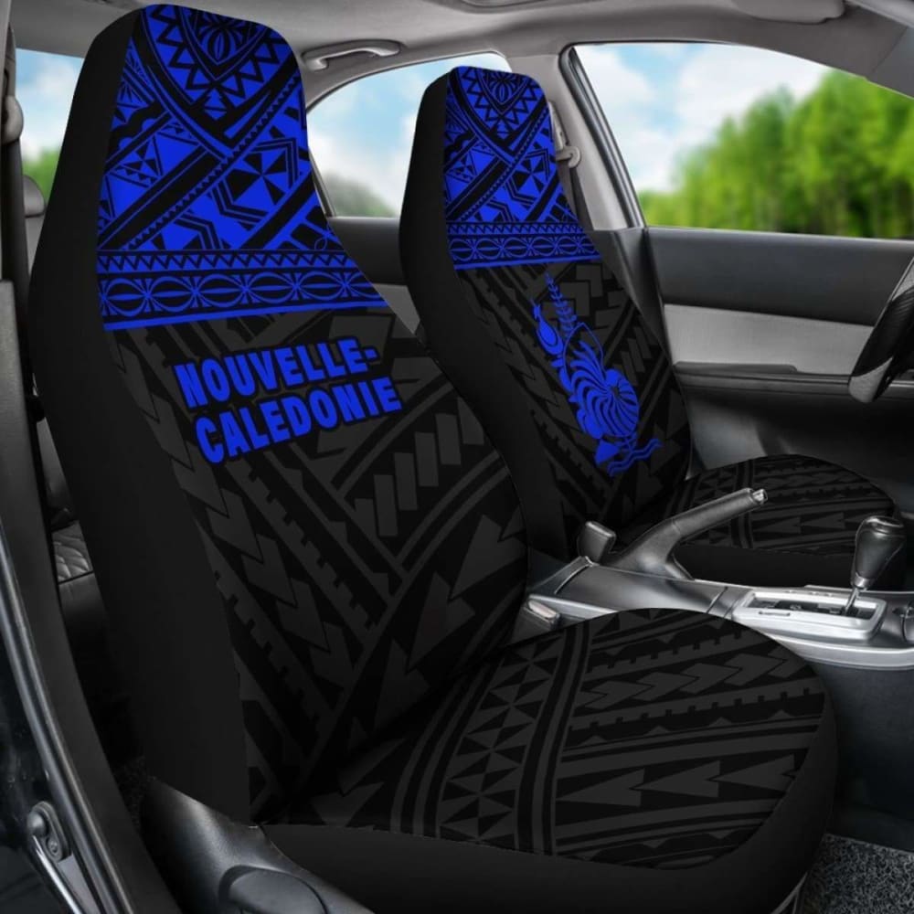 New Caledonia Polynesian Car Seat Covers Blue - 105905 - YourCarButBetter