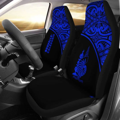 New Caledonia Polynesian Car Seat Covers - Blue Curve - 105905 - YourCarButBetter