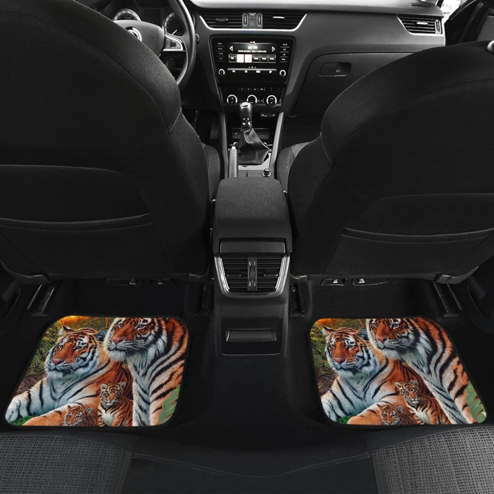 New High Quality Family Tiger Car Floor Mats 211202