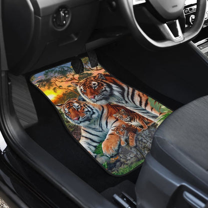 New High Quality Family Tiger Car Floor Mats 211202