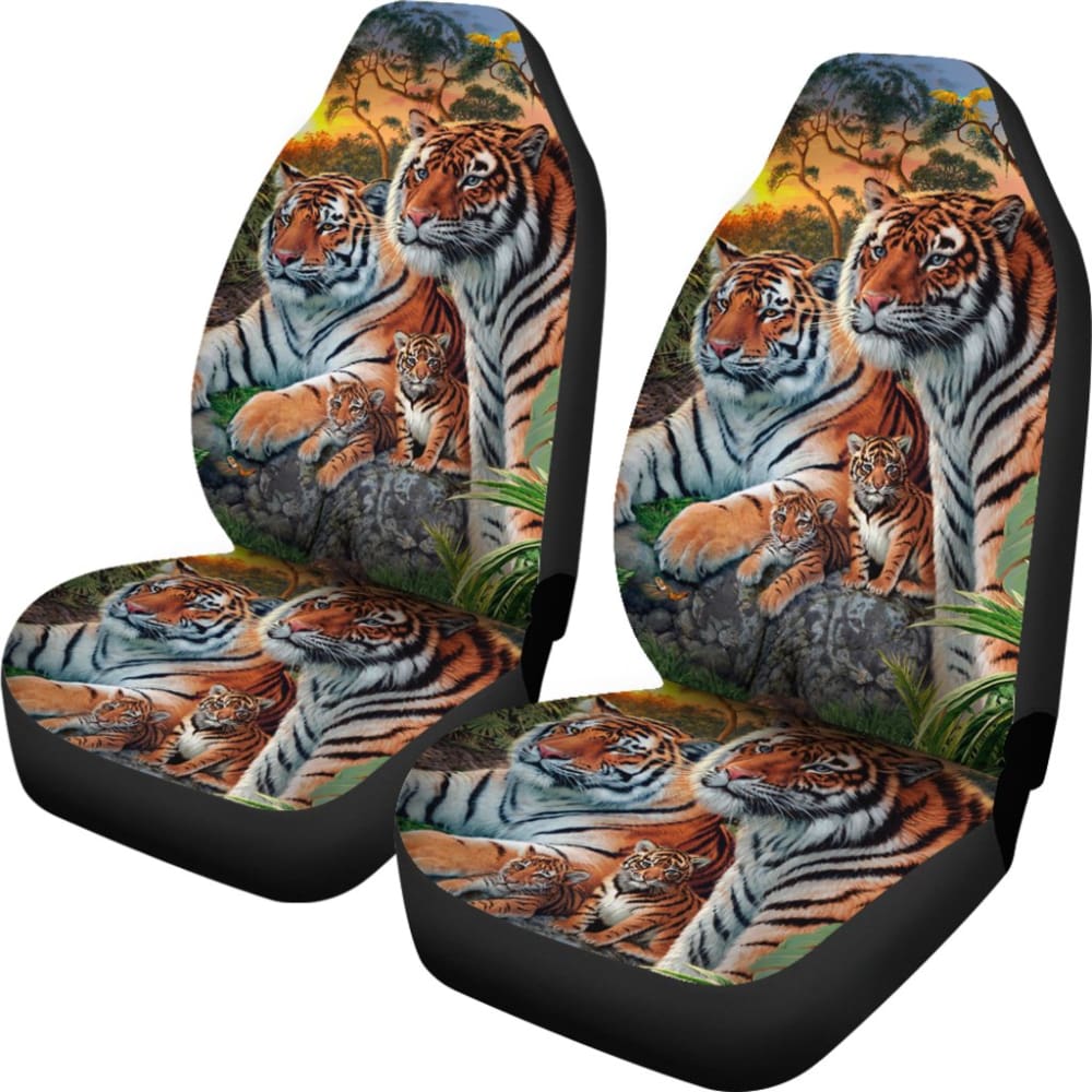 New High Quality Family Tiger Car Seat Covers 211202