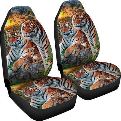 New High Quality Family Tiger Car Seat Covers 211202