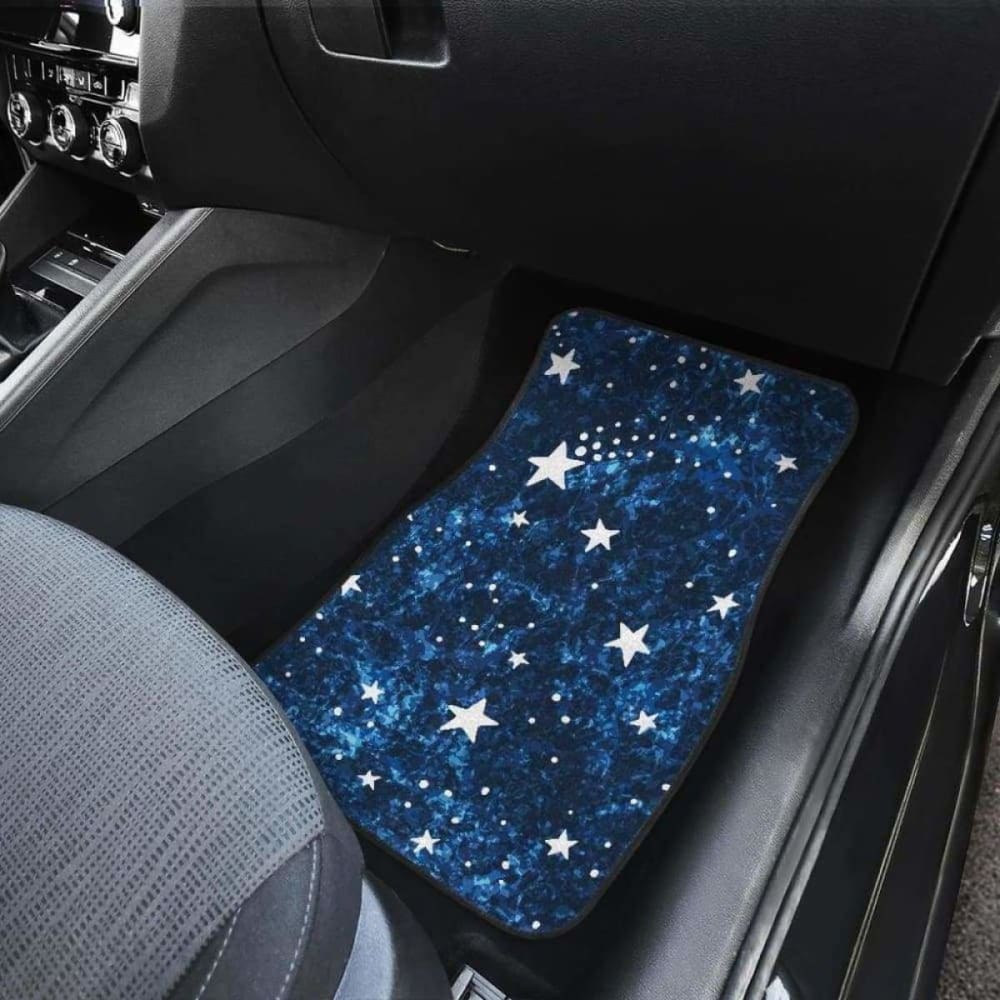 Night Sky Star Pattern Front And Back Car Mats 194013 - YourCarButBetter