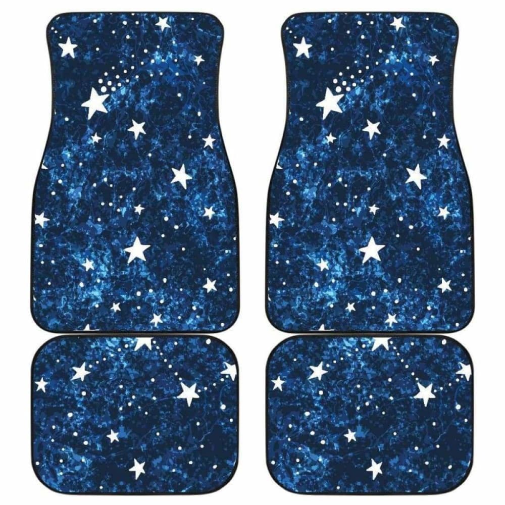 Night Sky Star Pattern Front And Back Car Mats 194013 - YourCarButBetter