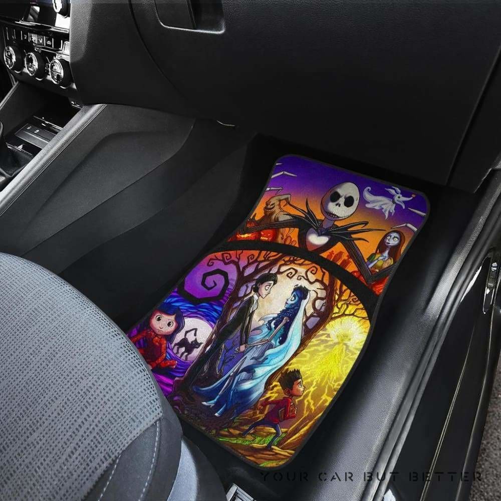 Nightmare Before Christmas Car Floor Mats 5 101819 - YourCarButBetter