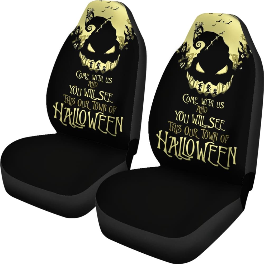 Nightmare Before Christmas Fantasy Art Car Seat Covers 210101 - YourCarButBetter