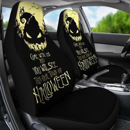 Nightmare Before Christmas Fantasy Art Car Seat Covers 210101 - YourCarButBetter