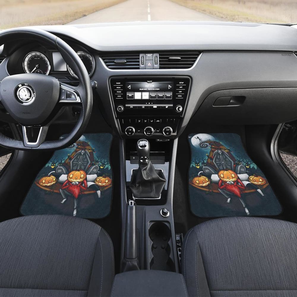 Nightmare Before Christmas Front And Back Car Mats 2 101819 - YourCarButBetter