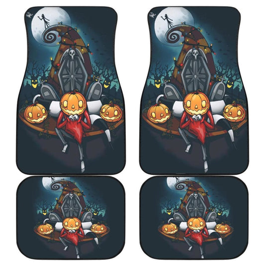 Nightmare Before Christmas Front And Back Car Mats 2 101819 - YourCarButBetter