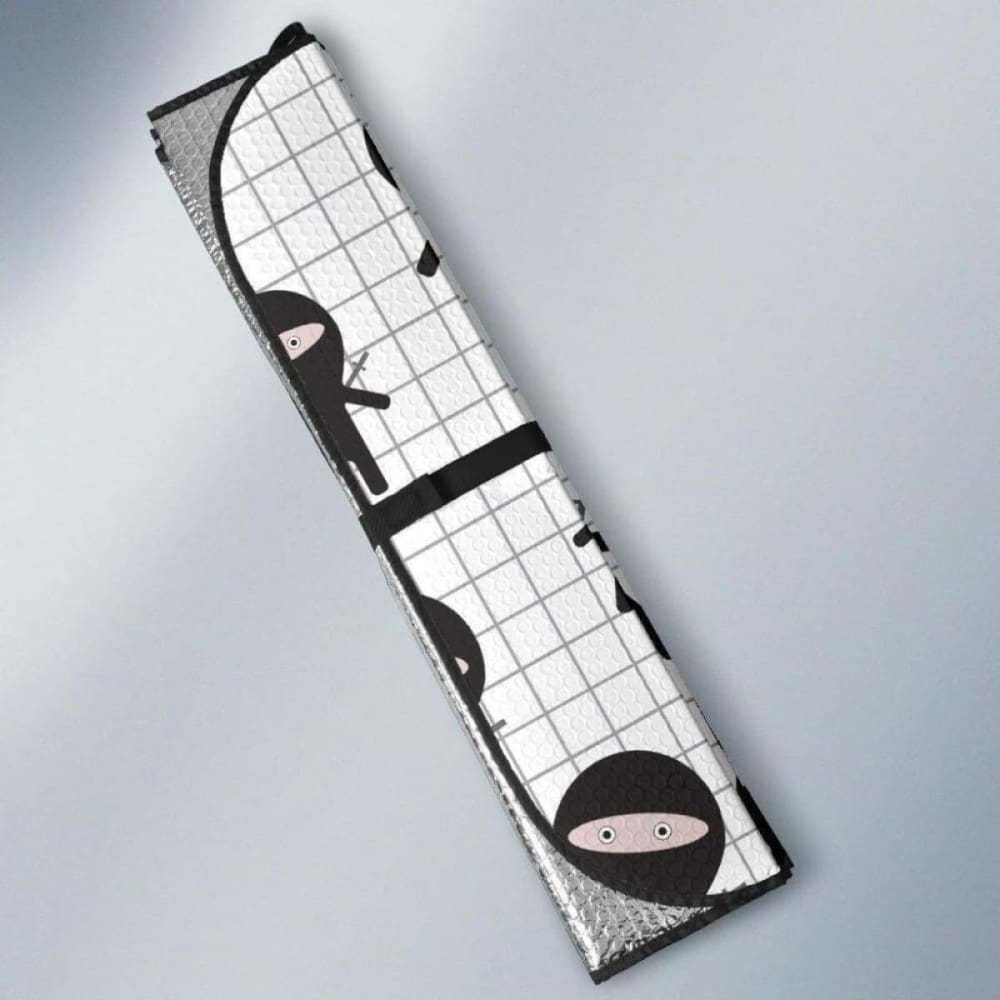 Ninja Pattern Plaid Background Car Auto Sun Shades 102507 - YourCarButBetter