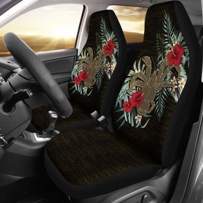 Niue Coconut Crab Hibiscus Car Seat Covers 7 232125 - YourCarButBetter