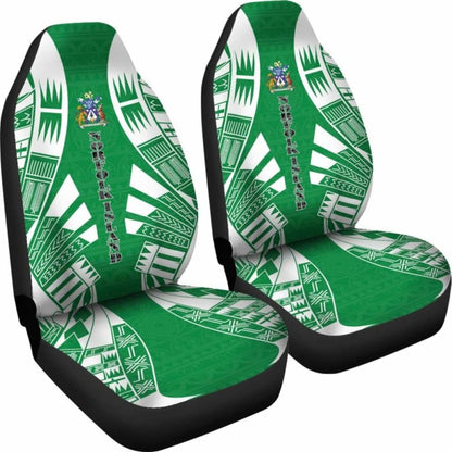 Norfolk Island Car Seat Covers - Norfolk Island Coat Of Arms Polynesian Tattoo Flag - 105905 - YourCarButBetter
