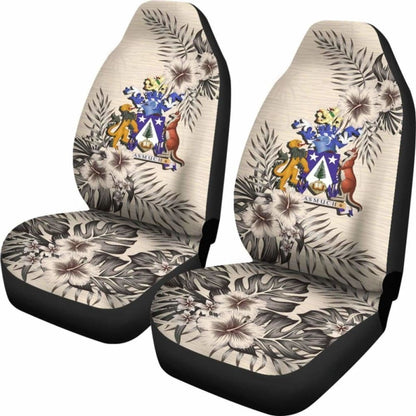 Norfolk Island Car Seat Covers The Beige Hibiscus (Set Of Two) 7 232125 - YourCarButBetter
