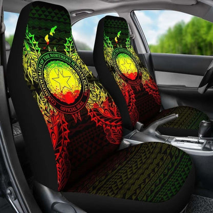 Northern Mariana Islands Polynesia Car Seat Cover Map Reggae 105905 - YourCarButBetter