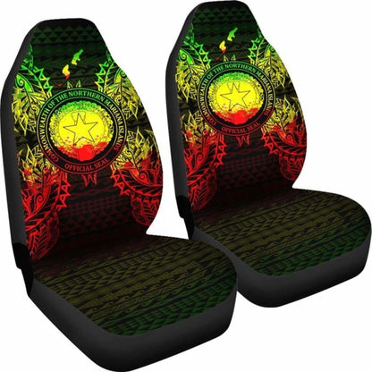 Northern Mariana Islands Polynesia Car Seat Cover Map Reggae 105905 - YourCarButBetter
