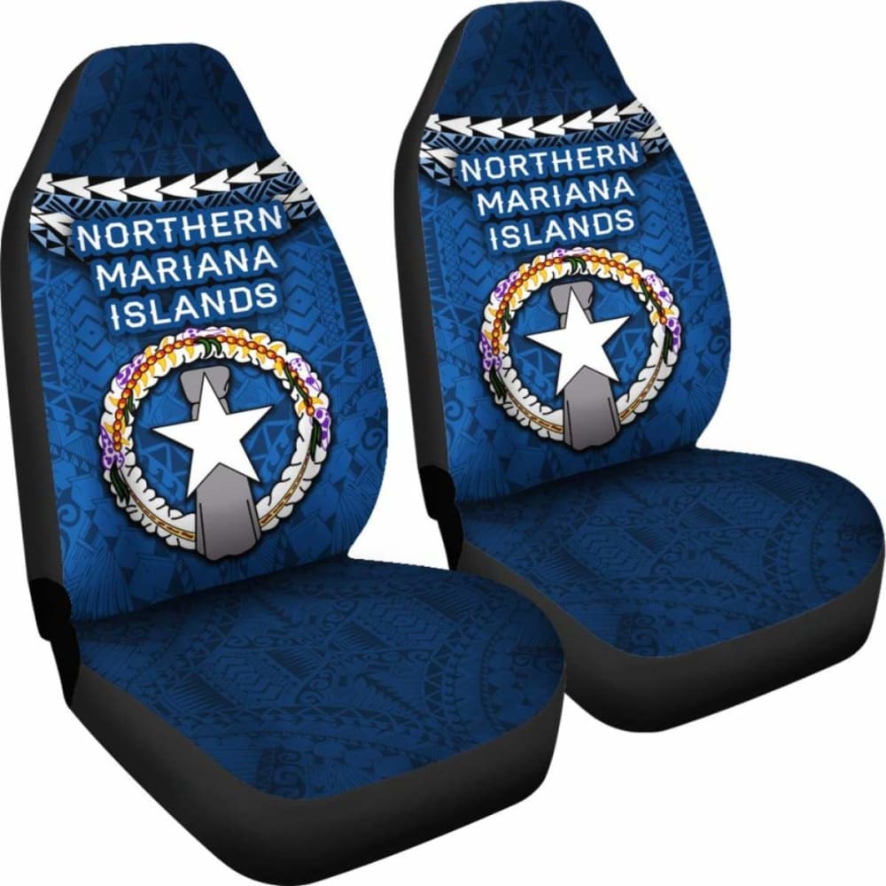 Northern Mariana Islands Polynesian Car Seat Covers - Vibes Version 105905 - YourCarButBetter